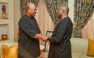 President John Dramani Mahama (Left ) & Former Vice President Dr. Mahamudu Bawumia (Right)